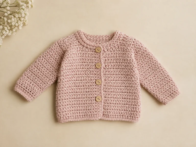 crochet baby cardigan pattern