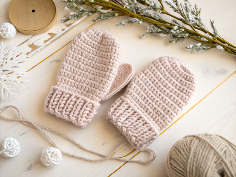 crochet baby mittens pattern