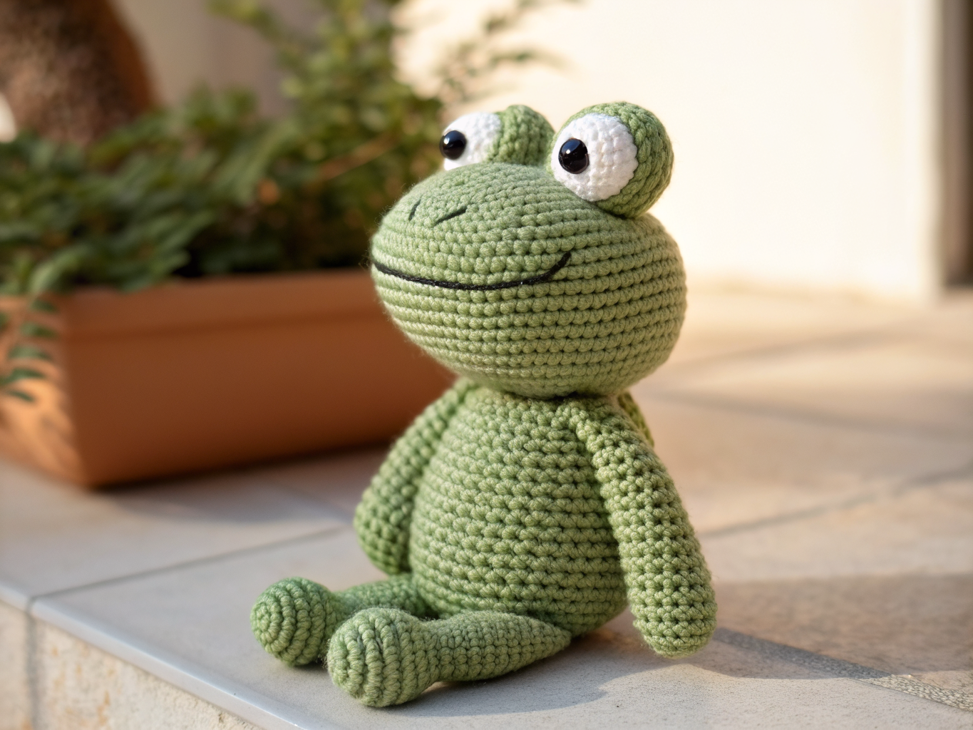 crochet frog amigurumi pattern
