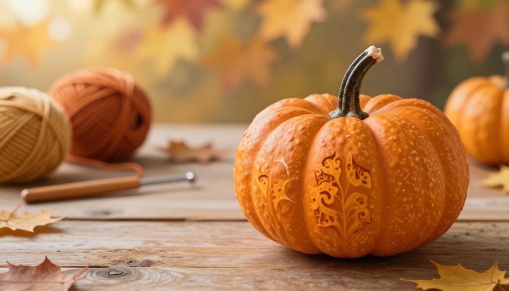 Small pumpkin body beginning with its pattern start