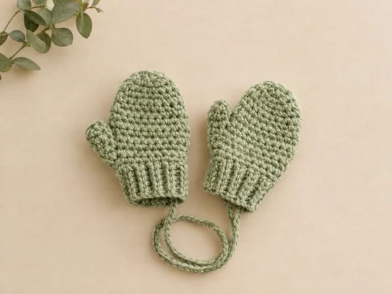 crochet baby mittens pattern