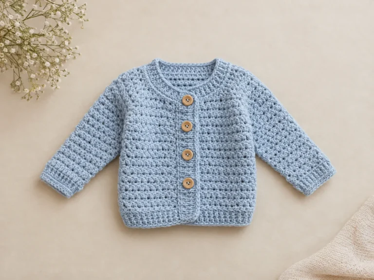 crochet baby sweater pattern